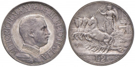 Savoia. Vittorio Emanuele III re d’Italia (1900-1946). Da 2 lire 1911 AG. Pagani 736. MIR 1141a. Molto rara. Leggera patina iridescente, q.FDC
