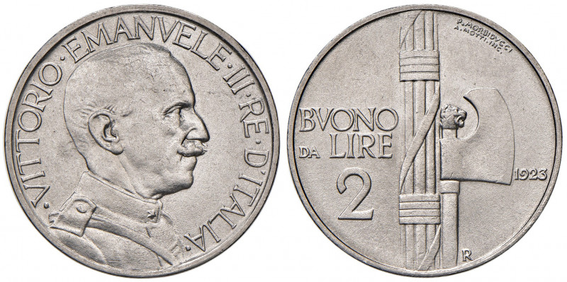 Savoia. Vittorio Emanuele III re d’Italia (1900-1946). Buono da 2 lire 1923 NI. ...