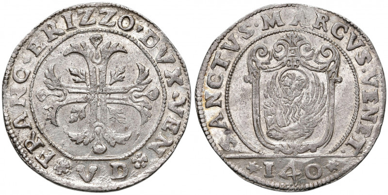 Venezia. Francesco Erizzo (1631-1646). Scudo della croce (sigle V-D; Vincenzo Di...