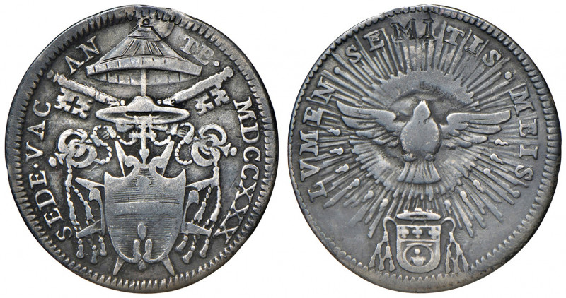 Sede Vacante 1730 (Camerlengo card. Annibale Albani). Roma. Giulio 1730 AG gr. 2...
