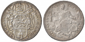 Clemente XIV (1769-1774). Roma. Quinto di scudo 1771 anno II AG gr. 5,21. Muntoni 7a. Berman 2933. BB