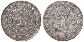 Boemia. Venceslao II (1278-1305). Grosso praghese (Kuttenberg) AG gr. 3,87. Smolik 1. Saggio al rov., altrimenti q.SPL