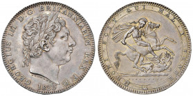 Regno Unito. Giorgio III (1760-1820). Corona 1820 (Londra) AG. Seaby 3787. q.SPL/SPL