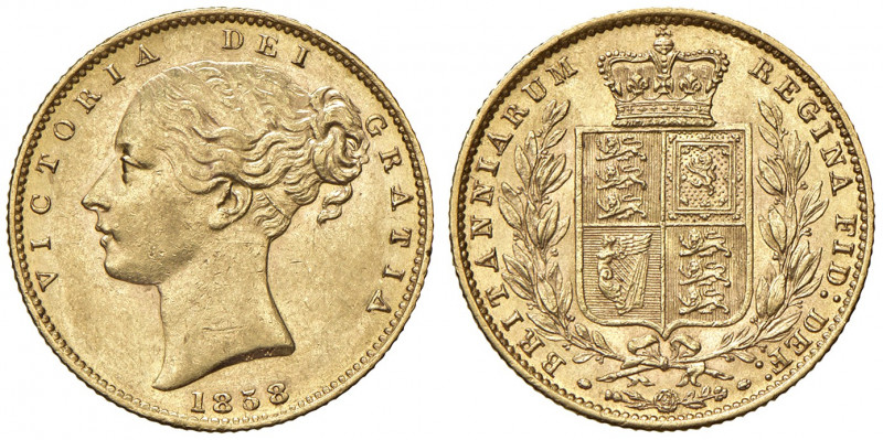 Regno Unito. Vittoria (1837-1901). Sovrana 1858 (Londra) AV gr. 7,98. Friedberg ...