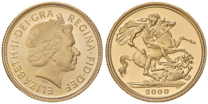 Regno Unito. Elisabetta II (1952-). Sovrana 2000 (Londra) AV. Friedberg 454. In ...