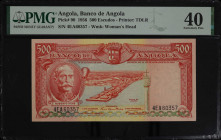 ANGOLA. Banco de Angola. 500 Escudos, 1956. P-90. PMG Extremely Fine 40.

Printed by TDLR. One of just four examples graded by PMG.

Estimate: $35...