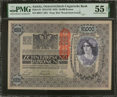 AUSTRIA. Oesterreichisch-Ungarische Bank. 10,000 Kronen, 1918 (ND 1919). P-64. PMG About Uncirculated 55 EPQ.

Estimate: $150.00 - $200.00