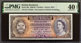 BRITISH HONDURAS. The Government of British Honduras. 2 Dollars, 1960-65. P-29b. PMG Extremely Fine 40 EPQ.

Estimate: $250.00 - $350.00