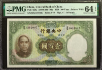 CHINA--REPUBLIC. Central Bank of China. 100 Yuan, 1936. P-220a. PMG Choice Uncirculated 64 EPQ.

Estimate: $75.00 - $150.00