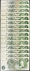 GREAT BRITAIN. Lot of (15). Bank of England. 1 Pound, ND (1960-1977). P-374e, 374f & 374g. About Uncirculated.

A nice grouping of fifteen 1 Pound n...