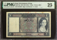 IRAQ. Government of Iraq. 1 Dinar, 1931 (ND 1942). P-18a. PMG Very Fine 25.

Printed by BWC. Signature combination of Lord Kennet & A. Amin. PMG com...