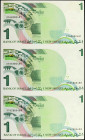 ISRAEL. Lot of (2) Uncut Sheets. Bank of Israel. 1 New Sheqalim, 1985-87. P-51A & 52. Uncirculated.

A duo of uncut sheets of (3) notes.

Estimate...