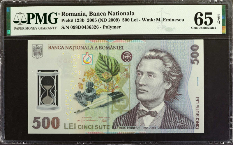 ROMANIA. Lot of (3). Banca Nationala a Romaniei. 100 & 500 Lei, 2005-19 (ND 2009...