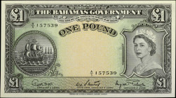 BAHAMAS. The Bahamas Government. 1 Pound, 1936 (ND 1953). P-15d. Uncirculated.

Printed by TDLR. Signature combination of W.H. Sweeting and George W...