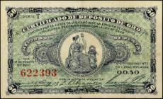 PERU. Junta de Vigilancia. 50 Centavos, August 17th, 1917. P-30. Very Fine.

Gold deposit certificate.

Very Fine.

From the Maximus Estate Coll...