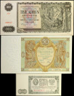 MIXED LOTS. Poland and Slovakia. Mixed Banks. Mixed Denominations, 1929-48. P-13a, 71 & 134. About Uncirculated to Uncirculated.

P-134: VAR serial ...