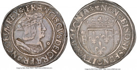 François I Teston ND (1515-1547) XF45 NGC, Lyon mint (pellet beneath 12th letter), Ciani-Unl., Lafaurie-669, Dup-812. 9.33gm. 14th Type. +FRANCISCVS D...