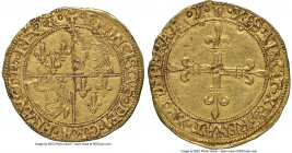 François I (1515-1547) gold Ecu d'Or au soleil du Dauphine ND (until 1528)-R AU58 NGC, Romans mint, Fr-354, Dup-782. 3.36gm. 1st Type, 3rd Emission (u...