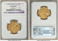 Louis XIII gold Ecu d'Or 1637-D AU Details (Test Cut) NGC, Lyon mint, KM41.4, Gad-55 (R2), Dup-1282. Despite the presence of the noted test cut, the c...