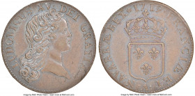 Louis XV Sol 1719-A MS62 Brown NGC, Paris mint, KM439.1, Gad-276. Exquisitely well-preserved for this typically low-grade French colonial emission of ...