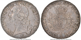 Louis XV Ecu 1750-I AU50 NGC, Limoges mint, KM512.10, Dav-1331, Gad-322 (R4), Dup-1680, Sobin-Unl. Ecu au bandeau. A seldom-seen issue of Limoges, the...