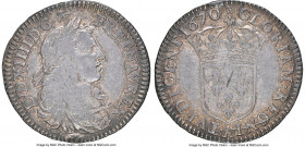 Louis XIV 5 Sols (1/12 Ecu) 1670-A VF30 NGC, Paris mint, KM199.1 (under France), Br-502 (R4), LeRoux-251 (R7), Zay, Histoire monétaire des colonies fr...