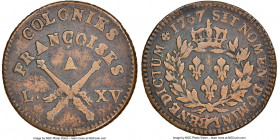 Louis XV Sol (12 Deniers) 1767-A VF Details (Obverse Scratched) Brown NGC, Paris mint, KM6. Extensively circulated, the obverse showing a likely very ...