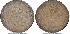 Louis XV 2 Sols (Sou Marqué) 1741-A VF25 NGC, Paris mint, KM500.1, Vlack-20 (R1). A fine representative of this covetable issue, popular with both Fre...