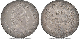 Isles du Vent. French Protectorate - Louis XV 12 Sols 1731-H MS63 NGC, La Rochelle mint, KM-C2, Gad-2, Lec-8. A fleeting minor that is almost never av...