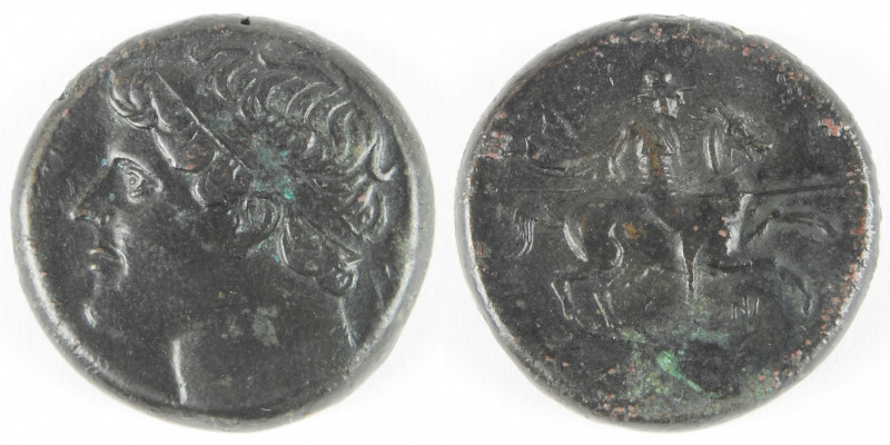 SICILE – SYRACUSE règne de Hiéron II, 274-216. Bronze, 17,37g.
Av. Tête laurée à...