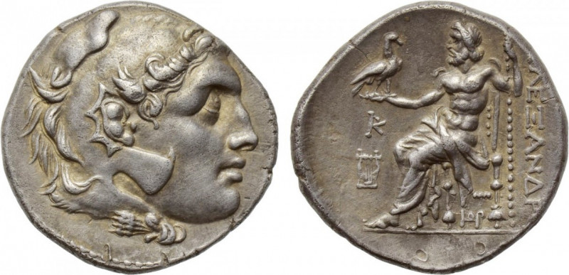 ROYAUME DE MACEDOINE – ALEXANDRE III LE GRAND, 336-323. Colophon. Tétradrachme, ...