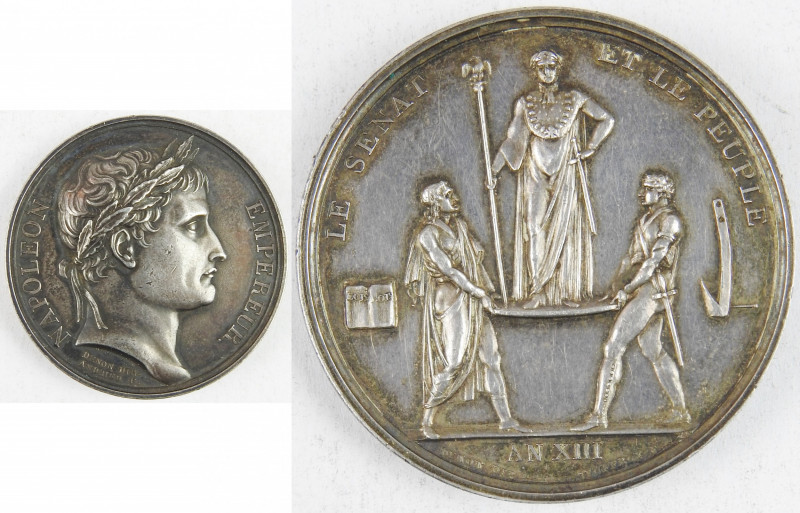 1er EMPIRE. Napoléon Ier. Médaille, Sacre de Napoléon Ier AN XIII (1804), par AN...