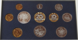 FRANCE - MONNAIE DE PARIS - FLEURS DE COINS : Coffret de 12 monnaies, 1993¸ dont argent.