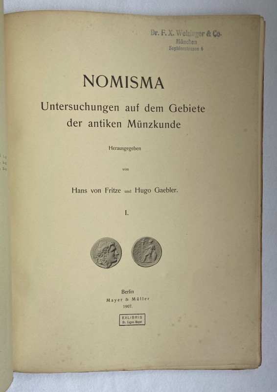 FRITZE H. v. und GAEBLER H., Sestos – Terina – Beroia dans NOMISMA I : Untersuch...