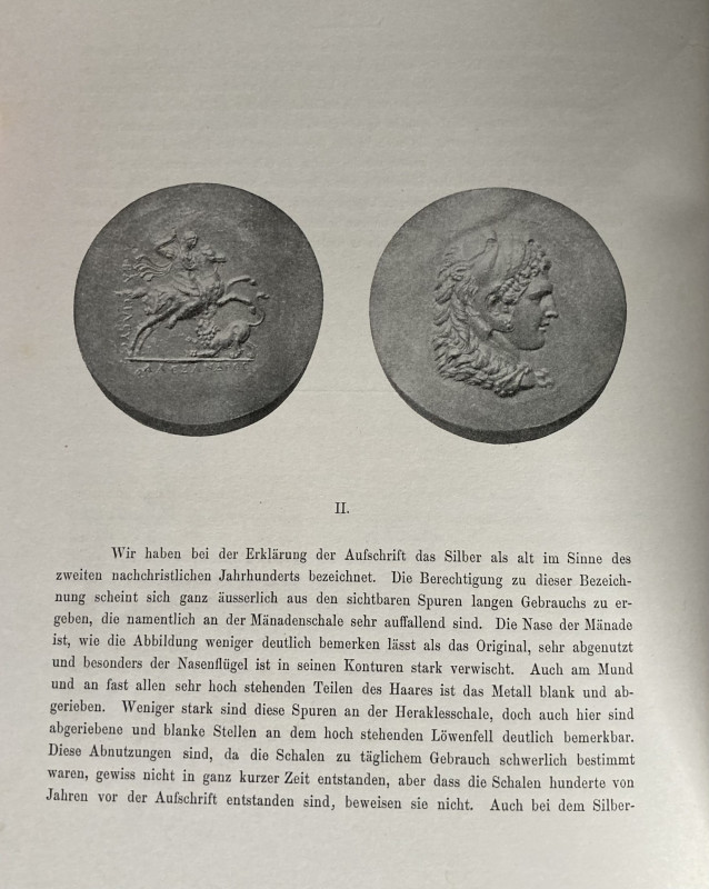 KOEPP Fr., Über das bildnis lexnders des grossen, Berlin, 1892. 33 pages 3 belle...
