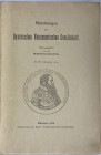 SCHWABACHER W., GUTMANN F.,  «Die Tetradrachmen- und Didrachmanprärung von Himera (472-409 v. Chr.) », Munich, 1929. 44p., pl. VIII-X
Publié dans une ...