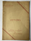 BOURGEY E. 11.3.1913, Jetons, Paris, Georges Albinet, 1913. 35 pages. 2 planches. 545 lots.
un second exemplaire couverture salie. Intérieur très prop...