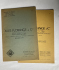 FLORANGE J. Lots de 2 catalogues de vente à prix marqués. nº3 Septembre 1952 et nº7 septembre 1956. Monnaies et médailles, jetons - sceaux, décoration...