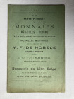 NOBELE M.F. DE n°16, Collection de M. J. DE L., de NAMUR, Monnaies, Médailles – Jetons, Marques d'Honneur, Médailles Militaires, Bruxelles, Brasserie ...