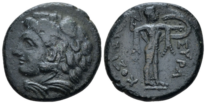 Sicily, Pyrrhos, 278-276 BC Syracuse Bronze circa 278-276, Æ 22.50 mm., 8.49 g....