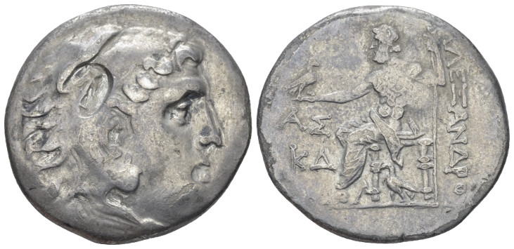 Kingdom of Macedon, Alexander III, 336-323. Aspendos Tetradrachm circa 189-188, ...