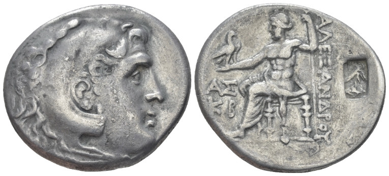 Kingdom of Macedon, Alexander III, 336-323. Aspendos Tetradrachm circa 191-190, ...