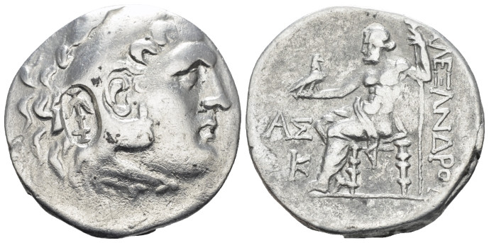 Kingdom of Macedon, Alexander III, 336-323. Aspendos Tetradrachm circa 193-192, ...