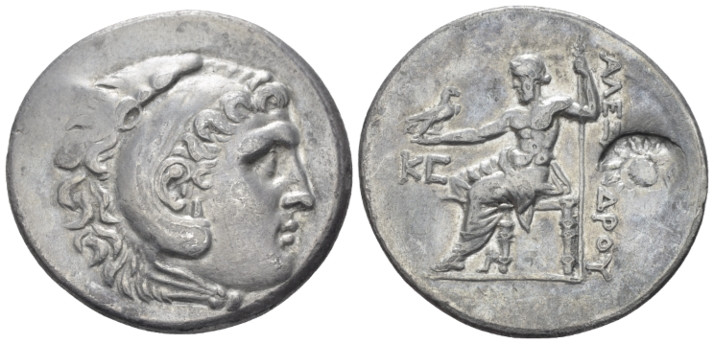 Kingdom of Macedon, Alexander III, 336-323. Perge Tetradrachm circa 196-195, AR ...