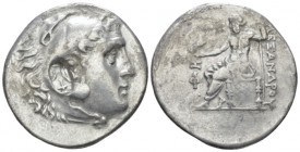 Kingdom of Macedon, Alexander III, 336-323. Phaselis Tetradrachm circa 211-210, AR , 
Head of Herakles r., wearing lion skin headdress. Rev. AΛEΞANΔP...