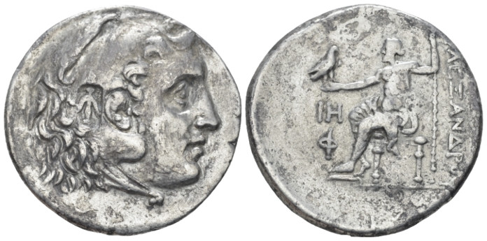 Kingdom of Macedon, Alexander III, 336-323. Tetradrachm circa 200-201, AR , 
He...