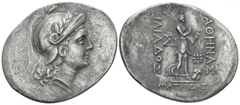 Troas, Ilium Tetradrachm circa 188-133, AR 39.40 mm., 14.80 g.
 Head of Athena ...