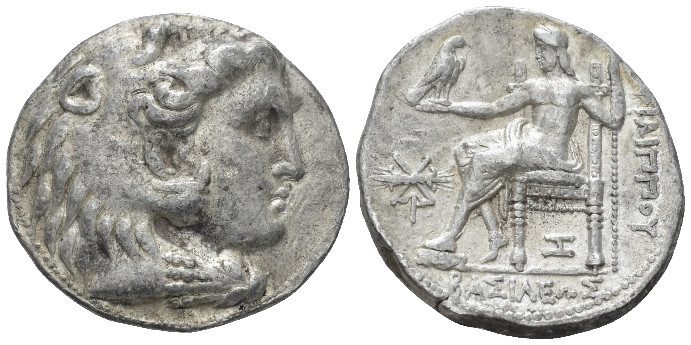 The Seleucid Kings, Seleucus I as satrap, 321-315 Babylon Tetradrachm circa 318-...