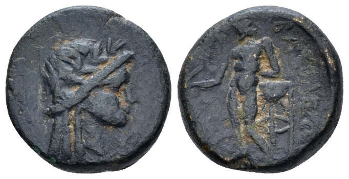 The Seleucid Kings, 06 - Antiochus III, 223-187 Sardis Bronze circa 205-190, Æ 1...