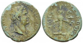 Ionia, Ephesus Domitian, 81-96 Bronze circa 91-95, Æ 24.60 mm., 7.94 g.
Laureate bust r., drapery on l. shoulder. Rev. ƐΠΙ ΑΝΘΥ ΚΑΙϹƐΝ ΠΑΙΤΟΥ ΟΜΟΝΟΙΑ...
